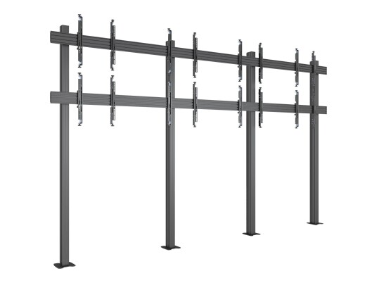 Multibrackets M Pro Series - stativ - enkeltside - for 4x2 videovegg - svart