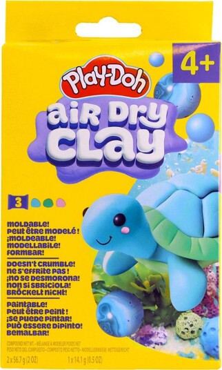 Play-Doh Modelleire Air Dry Leire Skilpadde Play-Doh OneSize Modelleire