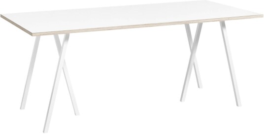 Hay - Loop Stand Table White 180 X 87,5 Cm Spisebord Leif Jørgensen Hvit Metall/tre
