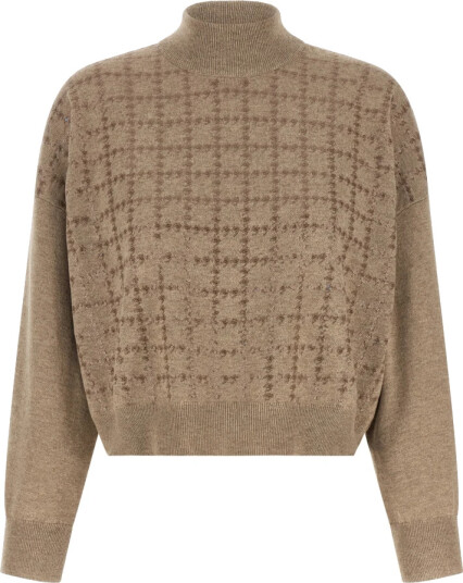 Brunello Cucinelli Dame Strikkevarer Beige XS,