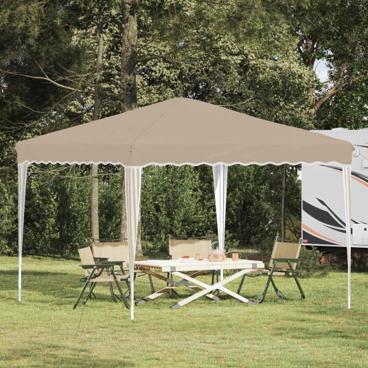 vidaXL Pop-up Festtelt 288 x 288 x 245 cm Krem Oxford Stoff
