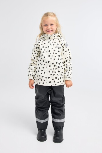Nordbjørn Asperö Fôret Regnsett Dots Black 86-92