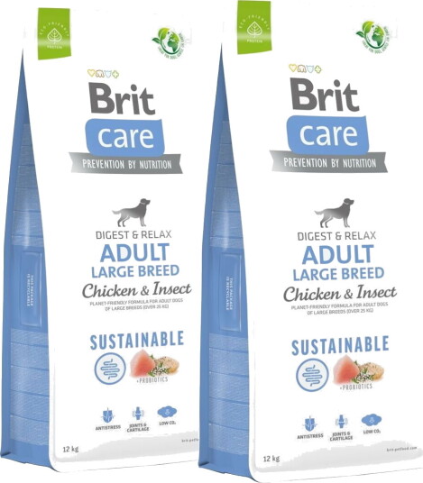 Brit Care Dog Adult Large Breed Sustainable Chicken & Insect 2X12 kg