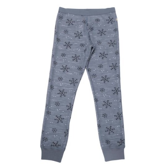 Joha Snowflake ull/bambus leggings - gråblå Joha Snowflake ull/bambus leggings - gråblå