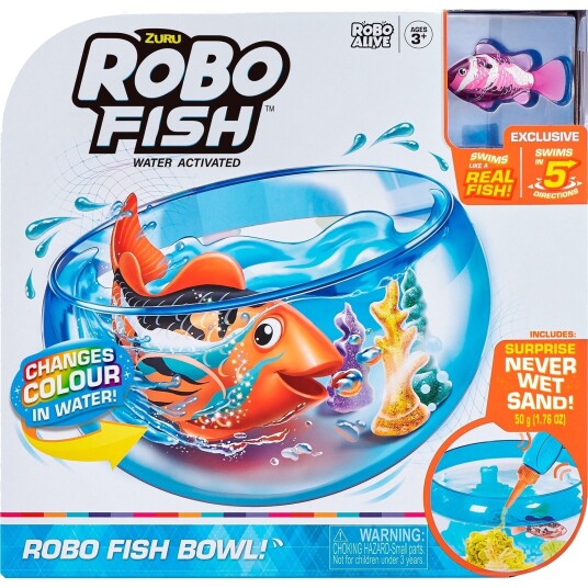 Robo Alive Robotic Fish Lekesett med Vannaktivering Robo Alive Robotic Fish Lekesett med Vannaktivering