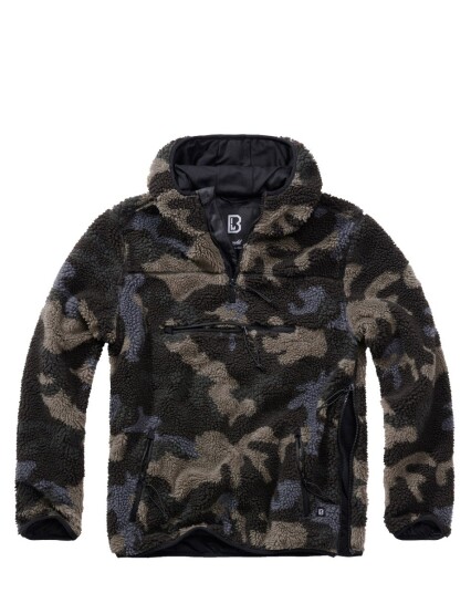Brandit Teddyfleece Worker Hettegenser Svart