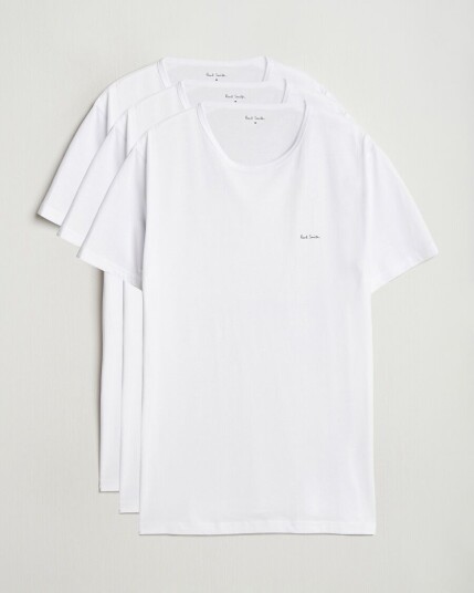 Paul Smith 3-Pack Crew Neck T-Shirt White