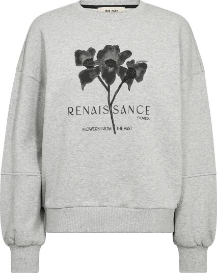 MOS MOSH Mmcandela O Ls Sweatshirt GREY MELANGE XS MOS MOSH Mmcandela O Ls Sweatshirt GREY MELANGE XS