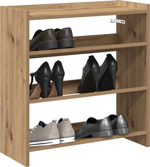 Skohylle artisan eik 60x25x62 cm konstruert tre 8721158649263 Skohylle artisan eik 60x25x62 cm konstruert tre 8721158649263