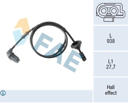 ABS sensor FAE 78567