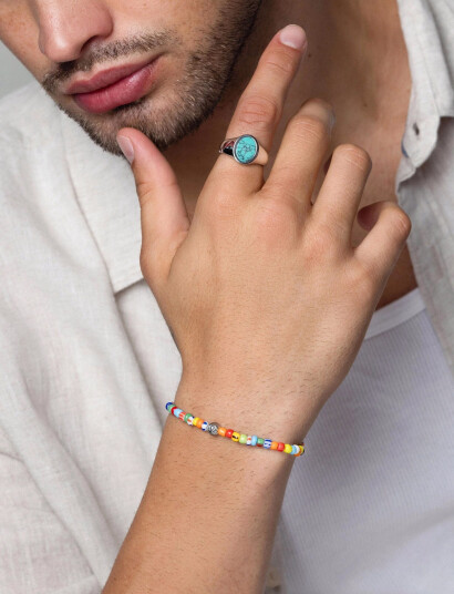 Nialaya Bracelet   Multi/patterned   M 17 cm