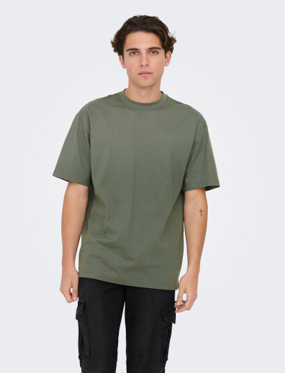 ONLY & SONS Onsfred Life Rlx Ss Tee Noos - Green - M