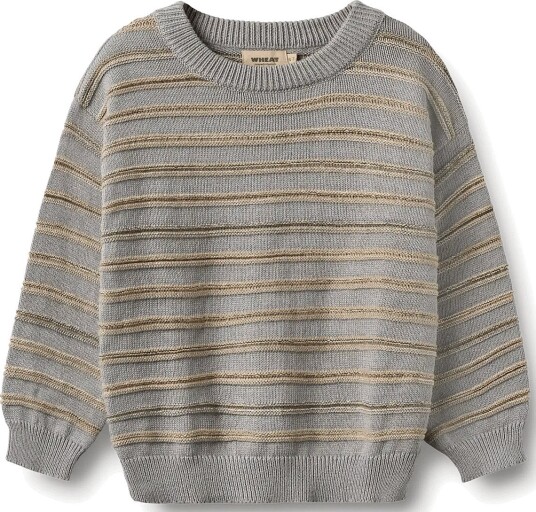 Wheat Jacquard Pullover Harlow SLIGHTLY BLUE STRIPE 152