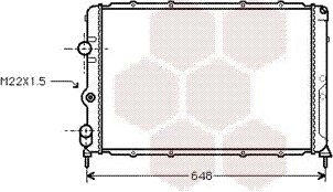 VAN WEZEL 43002199 Radiator motorkjøling