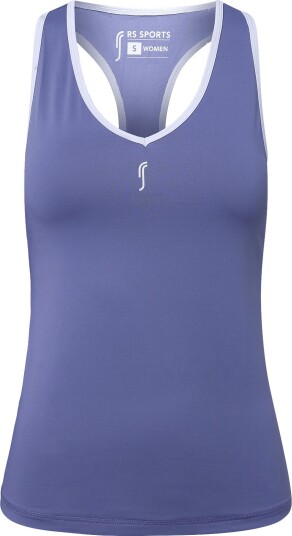 RS Sports Women"s Court V Neck Top (Solid Purple/Ace Purple,Xl,St) SOLID Purple/ACE Purple XS