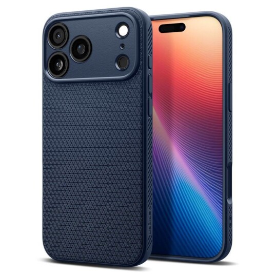 Spigen Liquid Air Blå Mobildeksel for iPhone 17 Pro Max
