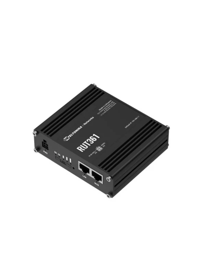 Teltonika RUT361 Mobil 4G LTE Router med 2 Ethernet-porter DIN og Veggmontering Teltonika RUT361 Mobil 4G LTE Router med 2 Ethernet-porter DIN og Veggmontering