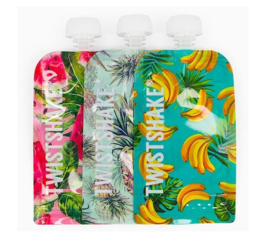 Twistshake Squeeze Bag Pineapple/Watermelon/Banana 220 ml x 3