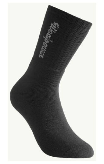 Woolpower Socks 2-pack Logo 400 Classic Black 45-48