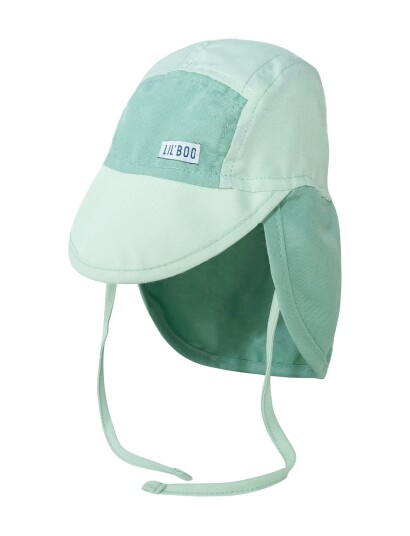 Lil" Boo Soft Baby Sun Cap (Uv) - Green - 3-6M Lil" Boo Soft Baby Sun Cap (Uv) - Green - 3-6M