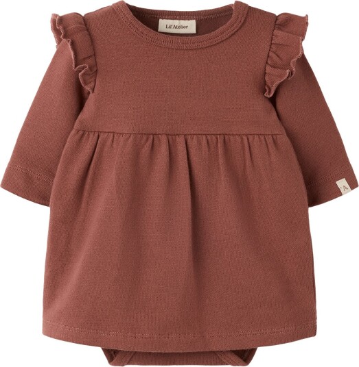 Lil"Atelier Nbfthoro Ls Loose Body Dress Lil Brown 80 Lil"Atelier Nbfthoro Ls Loose Body Dress Lil Brown 80