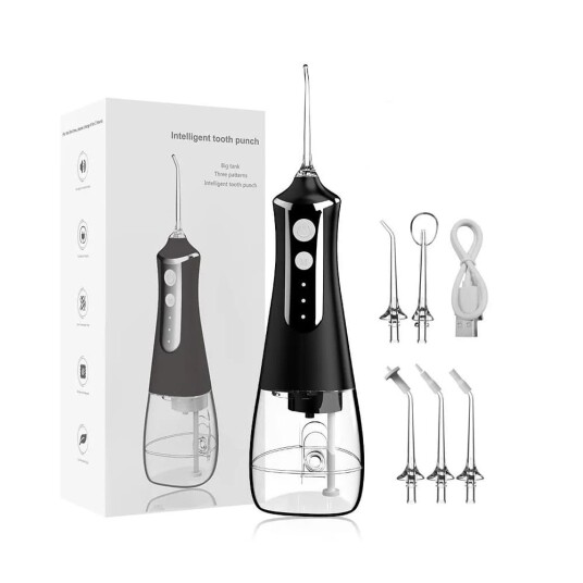 Extralink Beauty Oral Irrigator L10 – Kraftig Vanndusj med Lang Batteritid svart Extralink Beauty Oral Irrigator L10 – Kraftig Vanndusj med Lang Batteritid svart