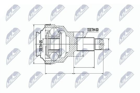 Nty Drivknute drivaksel NTY NPZ BM 002