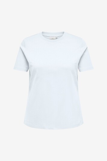 Only Carmakoma T skjorte carJen Life SS Jeans Tee Jrs Hvit