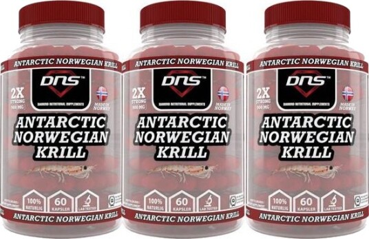 DNS 3-Pack Antarctic Norwegian Krill Double Strength - 60 Kapsler DNS 3-Pack Antarctic Norwegian Krill Double Strength - 60 Kapsler