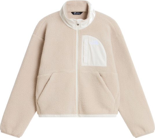 The North Face Girls" Yumiori Off Peak Full Zip Jacket Timeless Taupe/White Dune XS