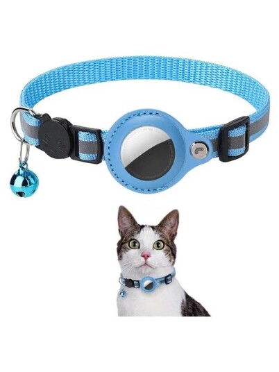 Lippa Justerbart Halsbånd for Katter og Hunder med AirTag Holder, 22-32 cm