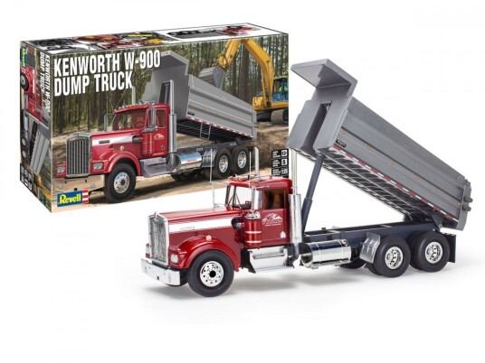 Revell Kenworth W-900 Dumps Truck Modellbyggesett 1/25