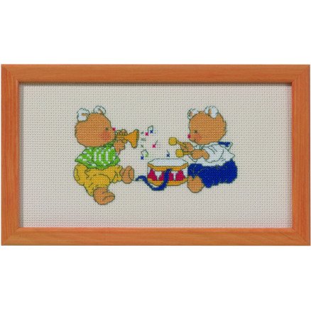 Â Permin Broderisett Bilde Bobbi Musikanter 11x21cm