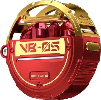 Wekome Vb05 Vanguard Series - Bluetooth V5.3 Tws Trådløse Hodetelefoner Med Ladeveske (Rød)