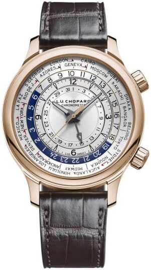 Chopard Herreklokke 161942 5001 L.U.C Sølvfarget/Lær Ø42 mm