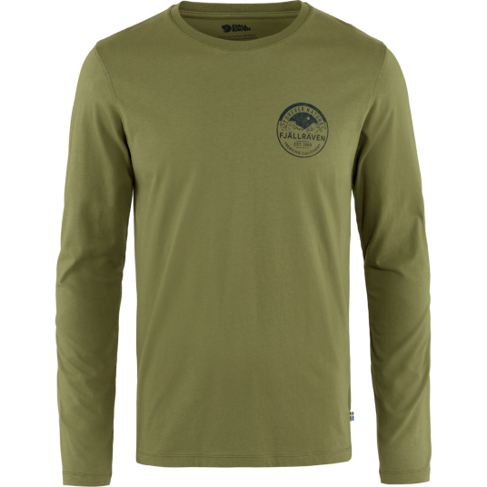 Fjällräven Men"s Forever Nature Badge Long Sleeve Caper Green S