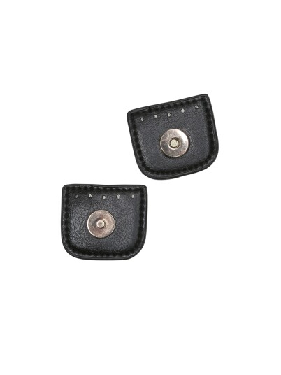 Go Handmade Magnetknapp 4 Cm Sort/Gull