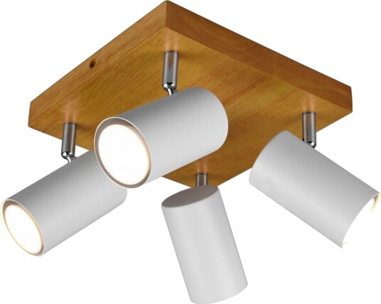 Trio Lighting Marley spot 4L GU10 matt hvit/tre -