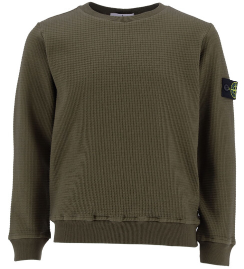 Stone Island Military Green Collegegenser 8 år