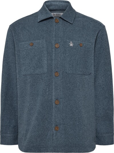 Original Penguin Fleece Ls Bttn Frnt SARGASSO SEA S Original Penguin Fleece Ls Bttn Frnt SARGASSO SEA S