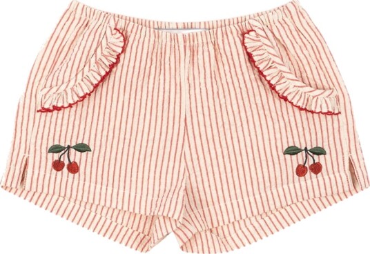 Konges Sløjd Shorts Ellie Amour Stripe m. Volanger Konges Sløjd 2 år 92 Shorts Hvit Rød