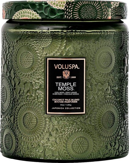 Voluspa Temple Moss Luxe Jar Candle 140H