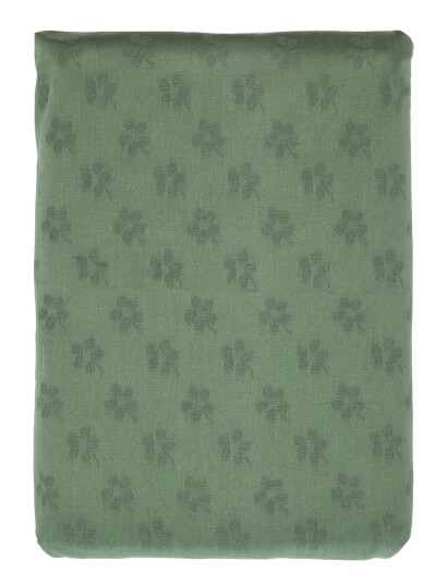Södahl Dug 140X270 Forget-Me-Not Damask Green - Green - 140X270CM x 270