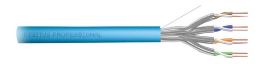 Digitus Professional - Installation Cable - 50 M - 7.2 Mm - U/Ftp - Simpleks - Cat 6A - Ieee 802.5/Ieee 802.3 - Solid Halogenfri - Lys Blå Ral 5012