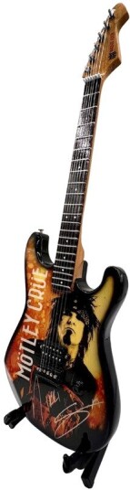The Mini Axe Motley Crue Nikki Sixx Mini Guitar Replica Collectible 78860234