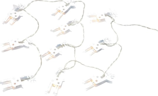 Markslöjd RIA Lysslynge 10 LED med reinsdyr Hvit