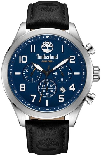 Timberland Herreklokke TDWGF0009702 Ashmont Blå/Lær Ø46 mm
