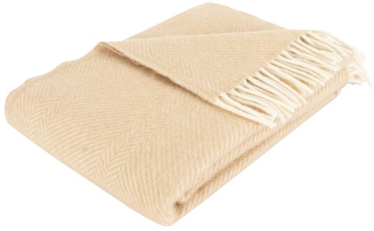 Arctic Ullpledd i 100% ny norsk ull Herringbone Sand 130 x 200 cm Arctic Ullpledd i 100% ny norsk ull Herringbone Sand 130 x 200 cm