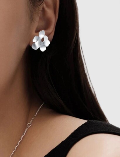 Kalevala Unikko Earrings Miniature Silver ONE SIZE Kalevala Unikko Earrings Miniature Silver ONE SIZE