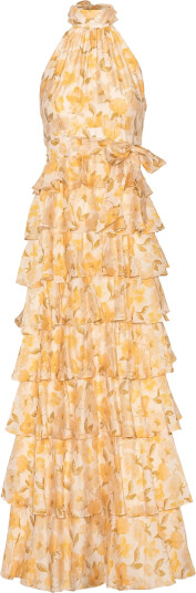 Love Lolina Angel Maxi Halterneck   Yellow   XS